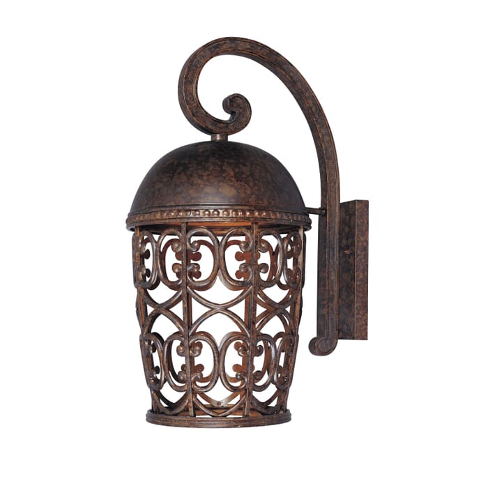 Amherst 1-Light Wall Lantern in Burnt Umber Amherst 1-Light Wall Lantern in Burnt Umber