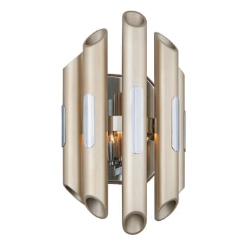 Corbett Arpeggio Wall Sconce in Antique Silver Leaf Stainless