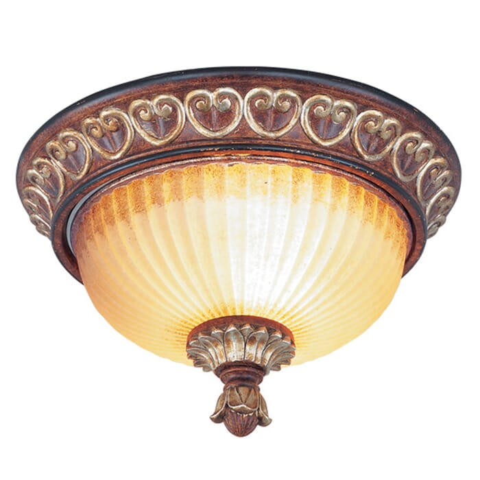 Villa Verona 2-Light Ceiling Mount in Hand Applied Verona Bronze w with Aged Gold Leafs Villa Verona 2-Light Ceiling Mount in Hand Applied Verona Bronze w with Aged Gold Leafs