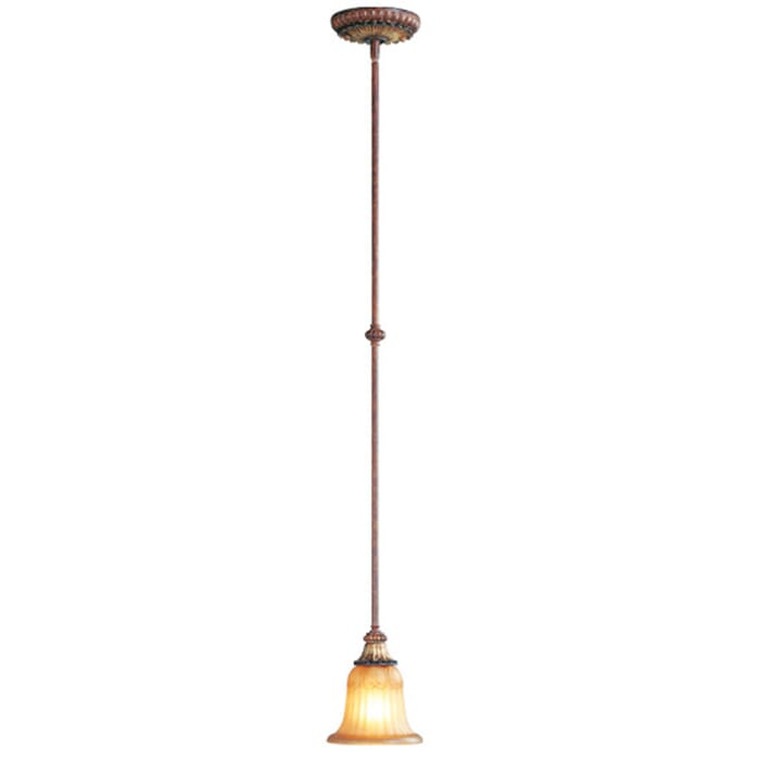 Villa Verona 1-Light Mini Pendant in Hand Applied Verona Bronze w with Aged Gold Leafs Villa Verona 1-Light Mini Pendant in Hand Applied Verona Bronze w with Aged Gold Leafs