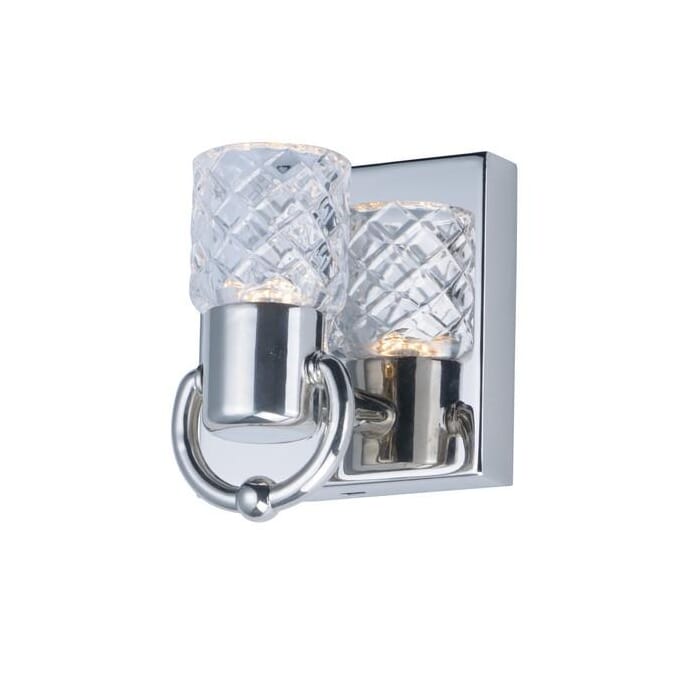 Maxim Lighting Crystol 1-Light 1-Light Wall Sconce in Polished Nickel Maxim Lighting Crystol 1-Light 1-Light Wall Sconce in Polished Nickel