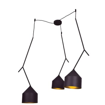Access Pizzazz 3-Light Pendant Light in Black and Gold