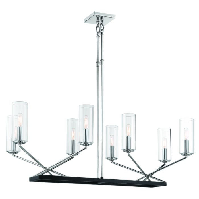 Minka Lavery Highland Crossing 8-Light Ceiling Light in Coaled Nickel Highlight Minka Lavery Highland Crossing 8-Light Ceiling Light in Coaled Nickel Highlight