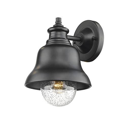 Image showcasing Outdoor Wall Bracket in Powder Coat Black - LightsOnline.com