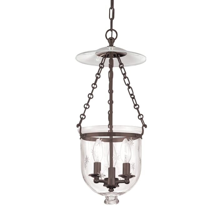 Hudson Valley Hampton 3-Light 21" Pendant Light in Old Bronze Hudson Valley Hampton 3-Light 21" Pendant Light in Old Bronze