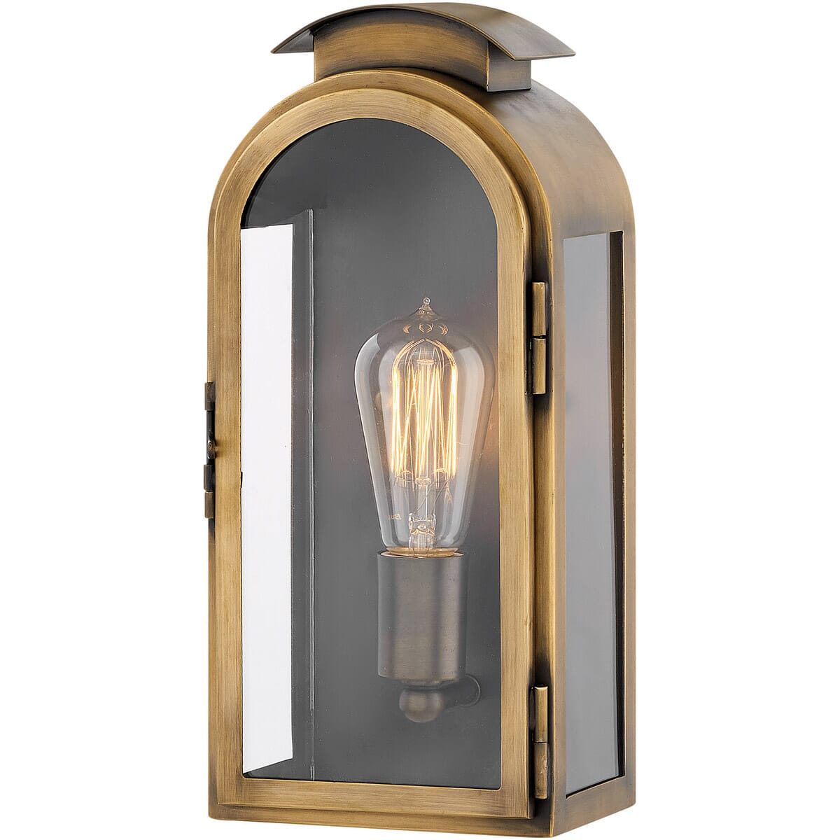 Rowley 1-Light Outdoor Light In Light Antique Brass