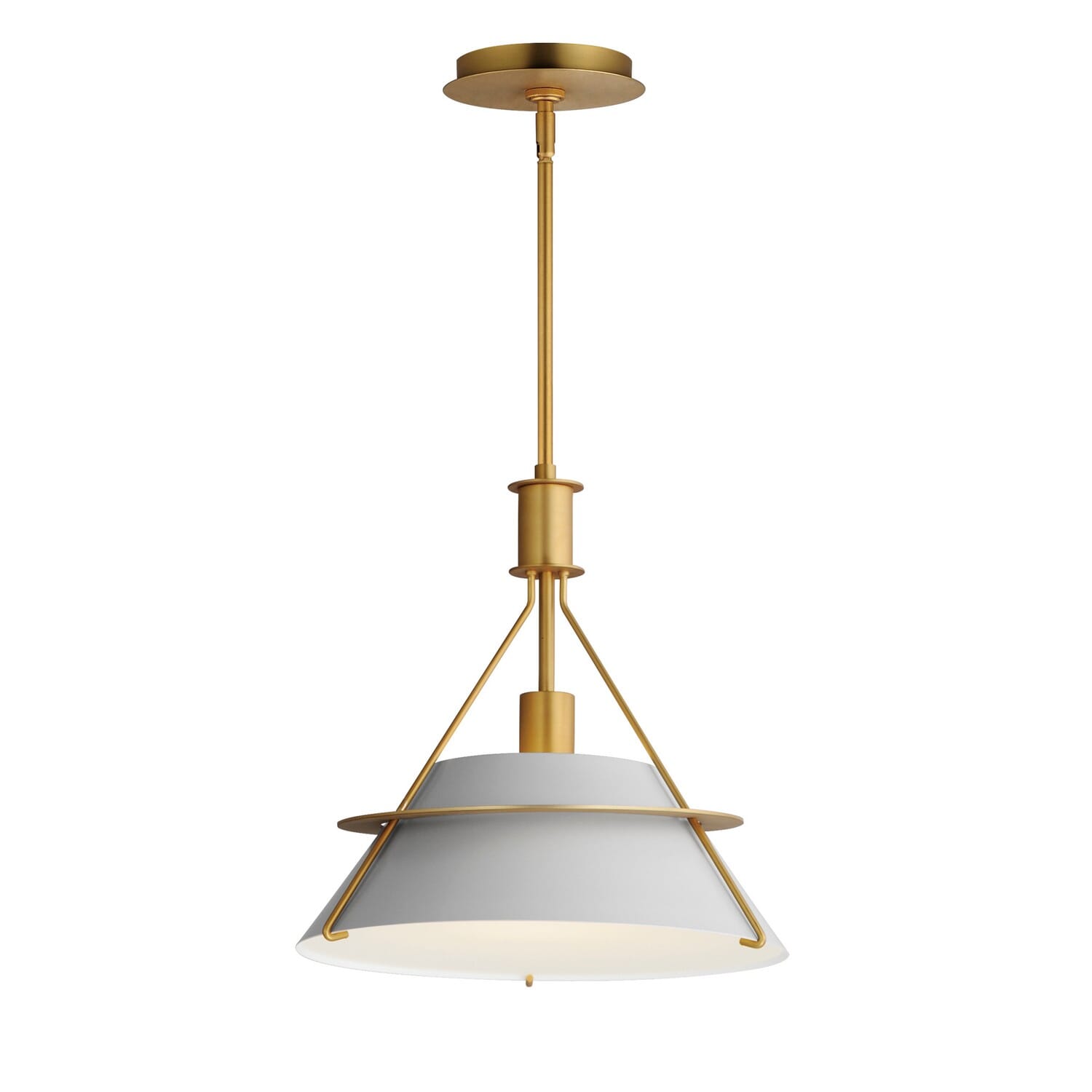 Lucas 1-Light Pendant in Natural Aged Brass