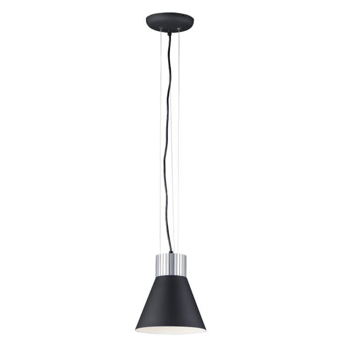 Maxim Lighting Storehouse 9.75" LED Mini Pendant in Satin Aluminum/Black Maxim Lighting Storehouse 9.75" LED Mini Pendant in Satin Aluminum/Black