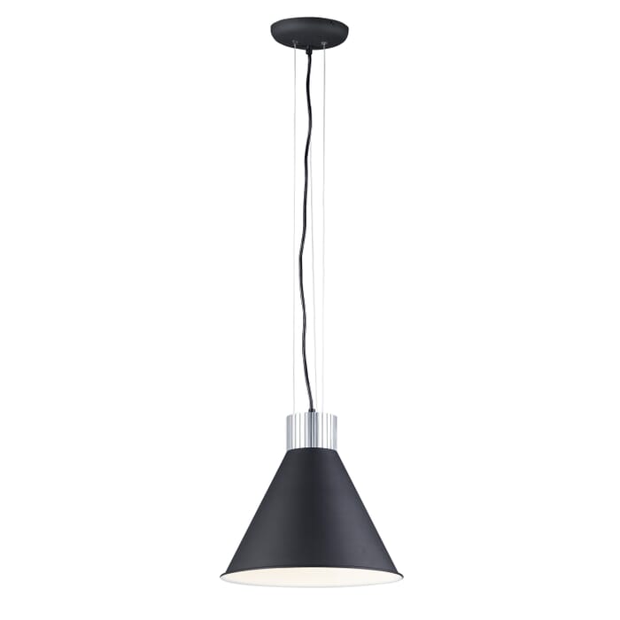 Maxim Lighting Storehouse 13" LED Pendant in Satin Aluminum/Black Maxim Lighting Storehouse 13" LED Pendant in Satin Aluminum/Black