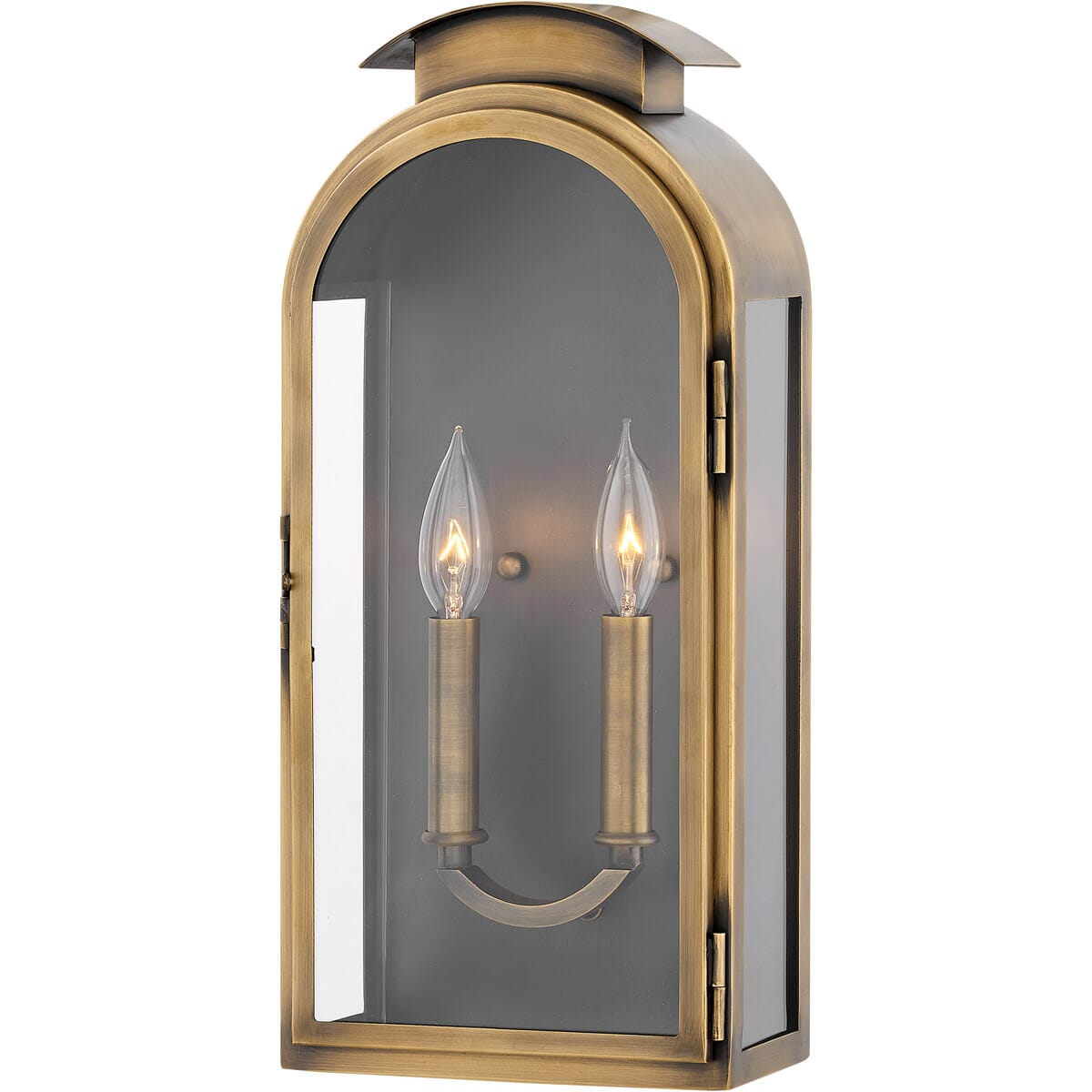 Rowley 3-Light Outdoor Light In Light Antique Brass