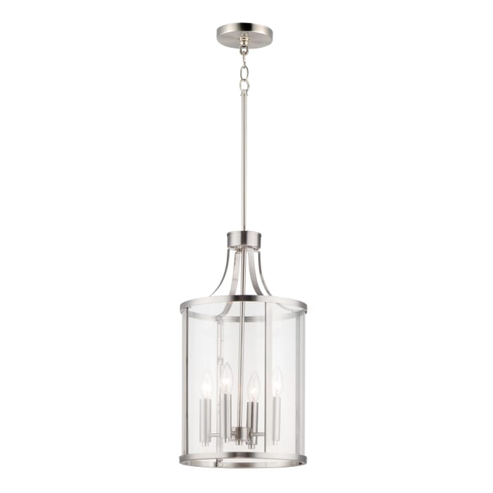 Maxim Sentinel 4-Light 12" Pendant Light in Satin Nickel Maxim Sentinel 4-Light 12" Pendant Light in Satin Nickel