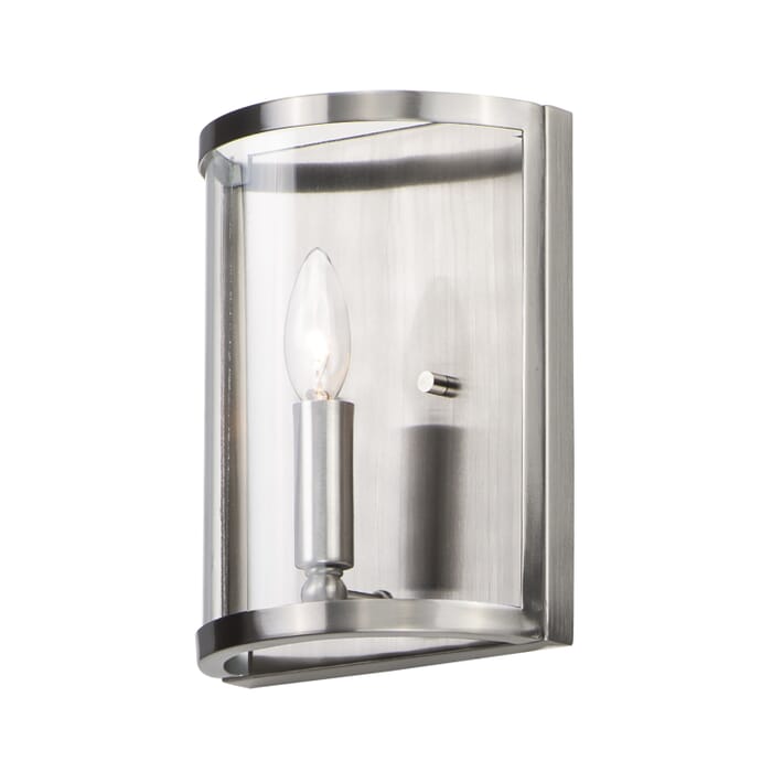 Maxim Sentinel 10" Wall Sconce in Satin Nickel Maxim Sentinel 10" Wall Sconce in Satin Nickel