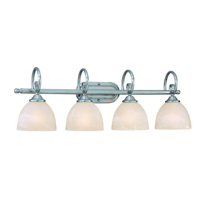 Craftmade Raleigh 4-Light 31" Bathroom Vanity Light in Satin Nickel Craftmade Raleigh 4-Light 31" Bathroom Vanity Light in Satin Nickel