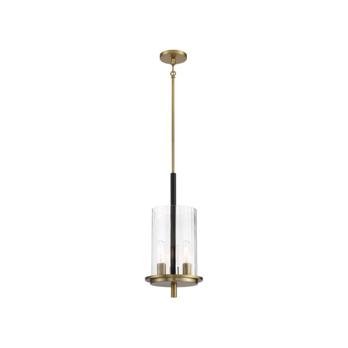 Minka Lavery Baldwin Park 3-Light Pendant Light in Coal and Soft Brass Minka Lavery Baldwin Park 3-Light Pendant Light in Coal and Soft Brass