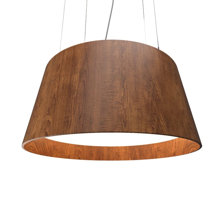 Conical LED Pendant in Imbuia Conical LED Pendant in Imbuia