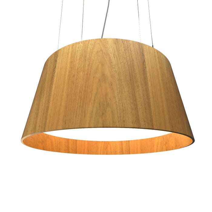 Conical LED Pendant in Louro Freijo Conical LED Pendant in Louro Freijo