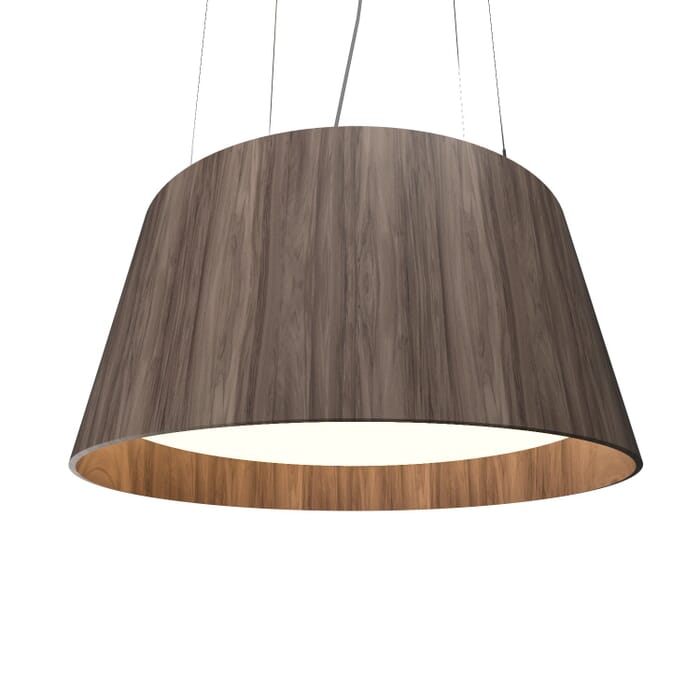 Conical LED Pendant in American Walnut Conical LED Pendant in American Walnut