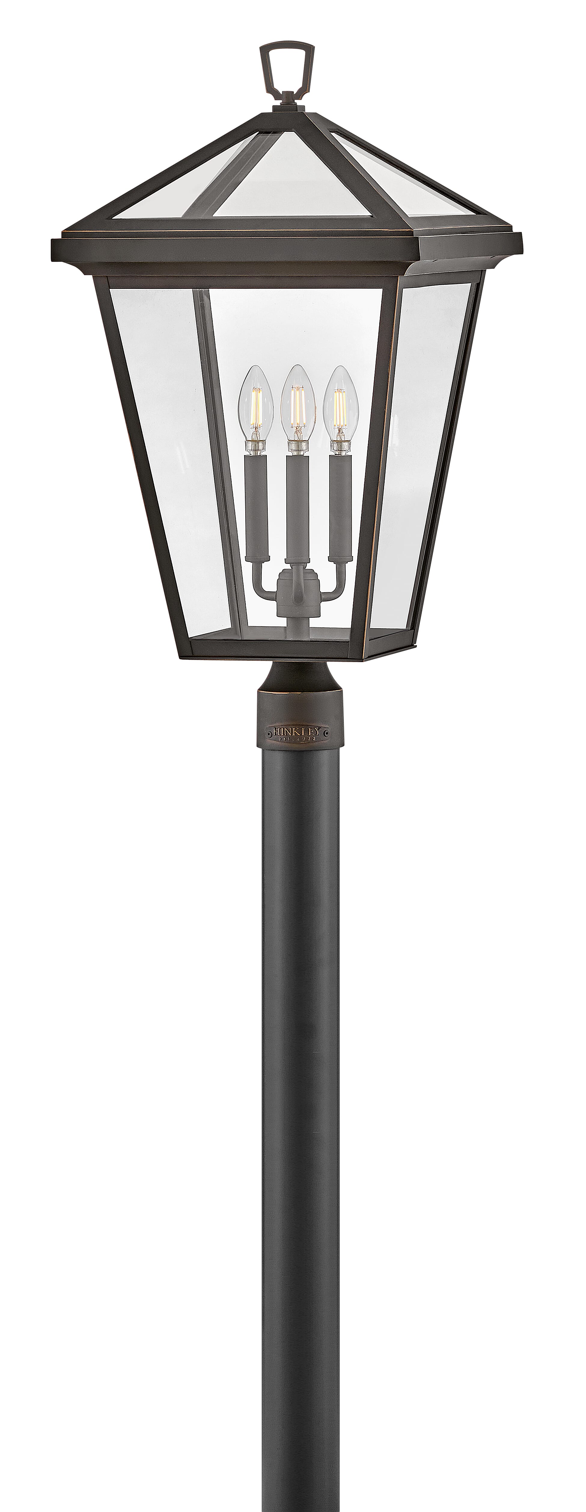 Oil Rubbed Bronze LED Post Top or Pier Mount from the Alford Place Collection
