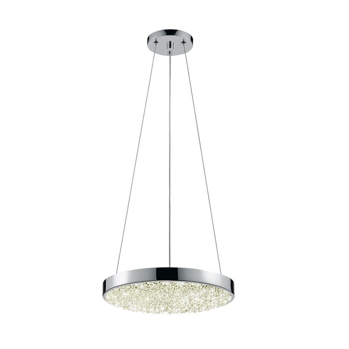 Sonneman Dazzle 12" LED Round Pendant in Polished Chrome Sonneman Dazzle 12" LED Round Pendant in Polished Chrome