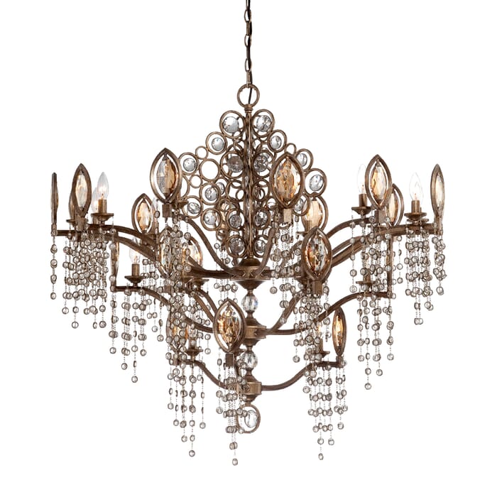 Capri 21-Light Chandelier in Bronze Capri 21-Light Chandelier in Bronze
