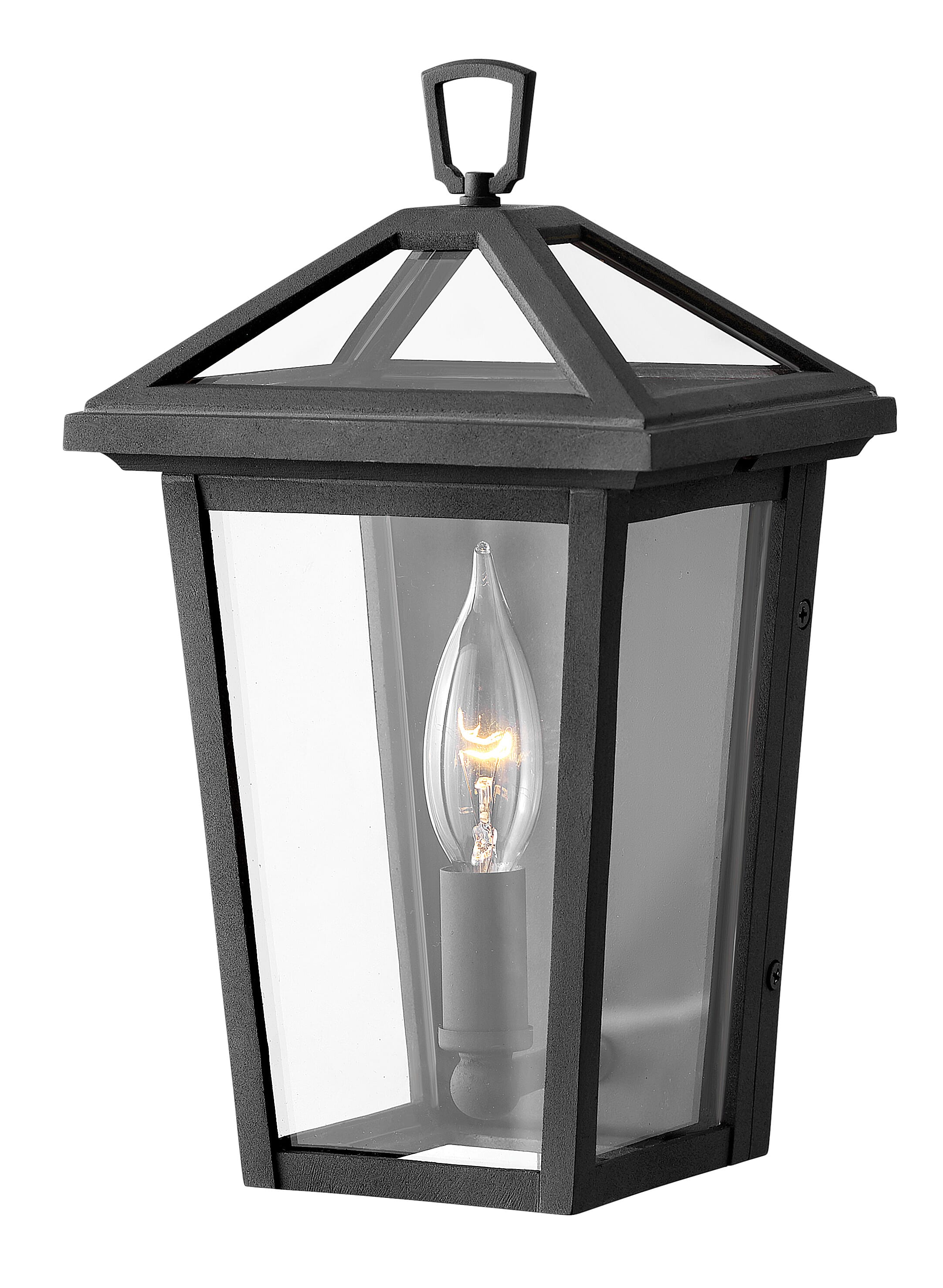 Museum Black LED Outdoor Lantern from the Alford Place Collection