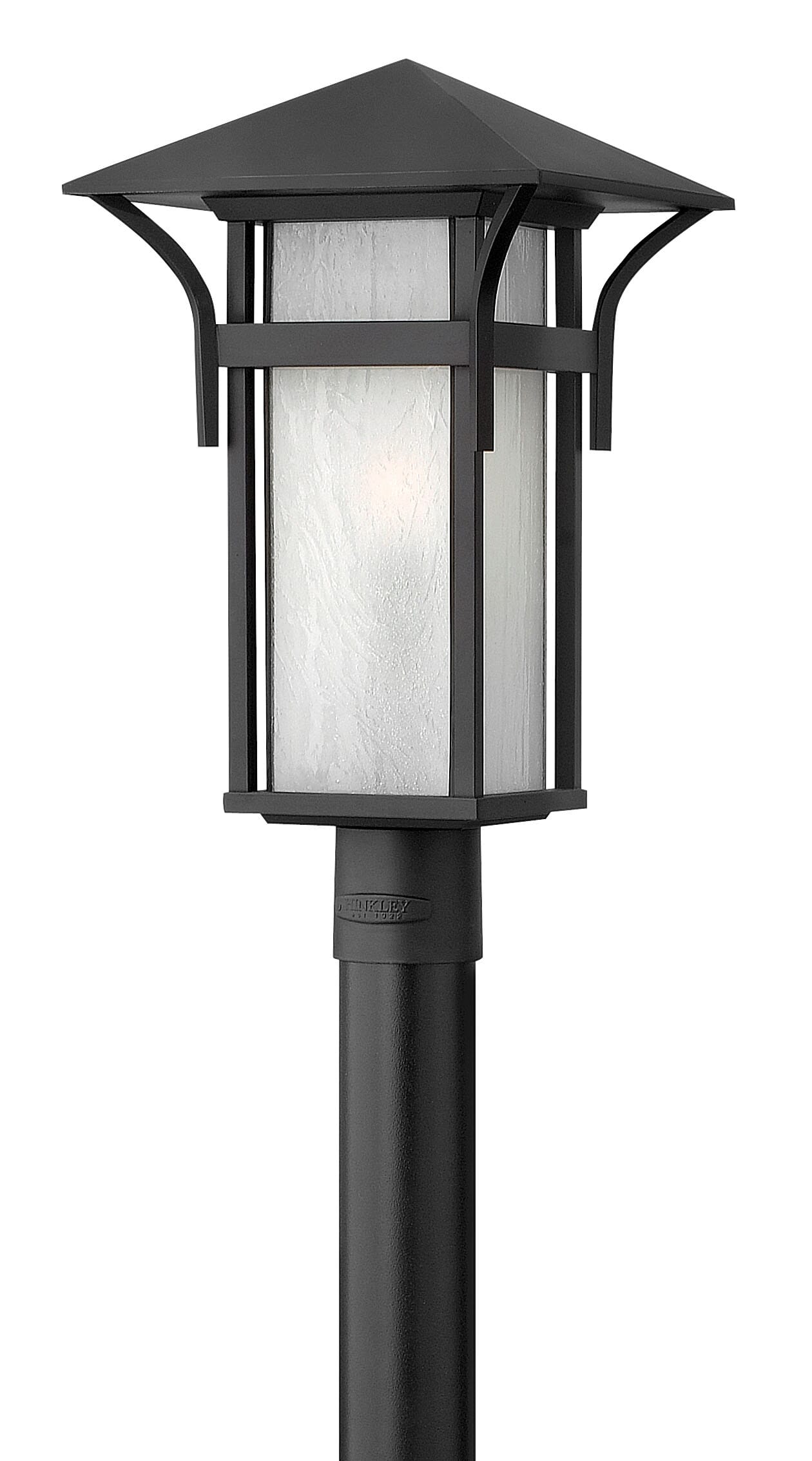 Satin Black LED Post Top  Pier Mount from the Harbor Collection