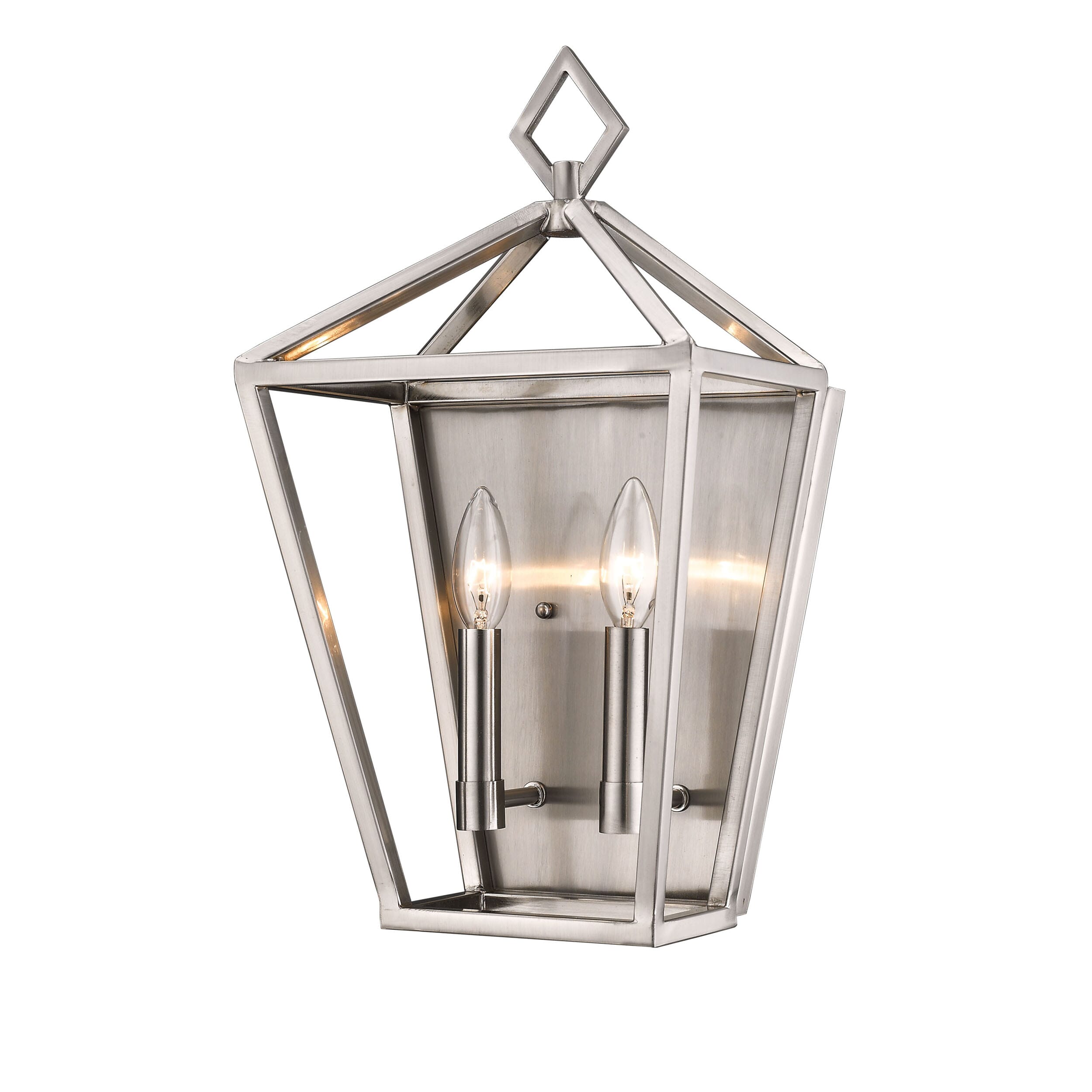 2-Light Wall Sconce in Brushed Nickel