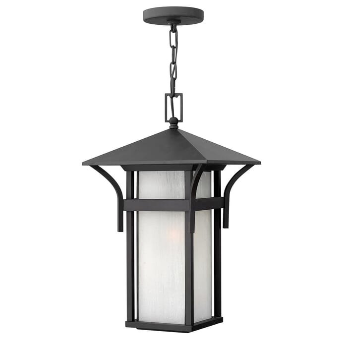 Hinkley Harbor 1-Light LED Outdoor Hanging Light in Satin Black Hinkley Harbor 1-Light LED Outdoor Hanging Light in Satin Black