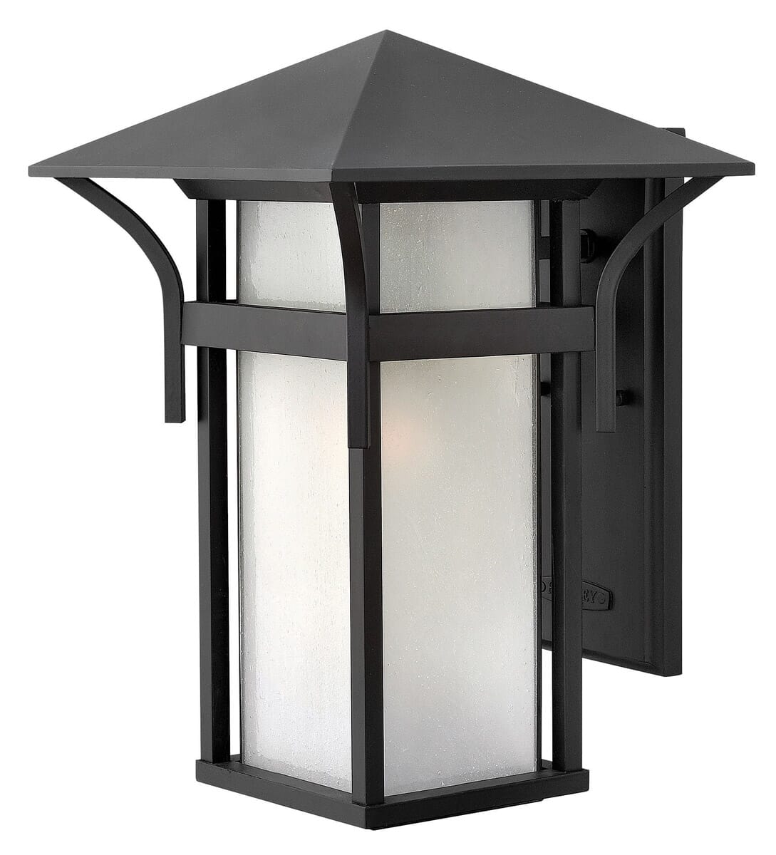 Satin Black LED Wall Mount from the Harbor Collection