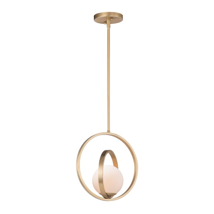 Maxim Coronet Pendant Light in Satin Brass Maxim Coronet Pendant Light in Satin Brass