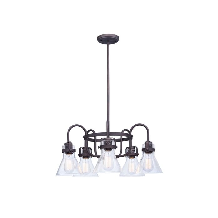 Maxim Lighting Seafarer 5-Light 5-Light Single-Tier Chandelier in Oil Rubbed Bronze Maxim Lighting Seafarer 5-Light 5-Light Single-Tier Chandelier in Oil Rubbed Bronze