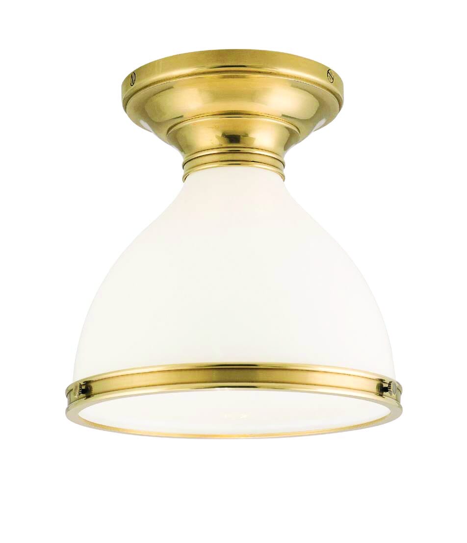 Randolph Ceiling Light in Aged Brass