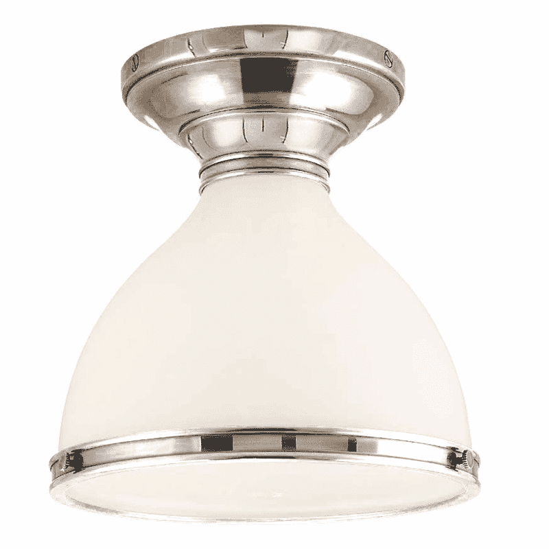 Randolph Ceiling Light in Polished Nickel