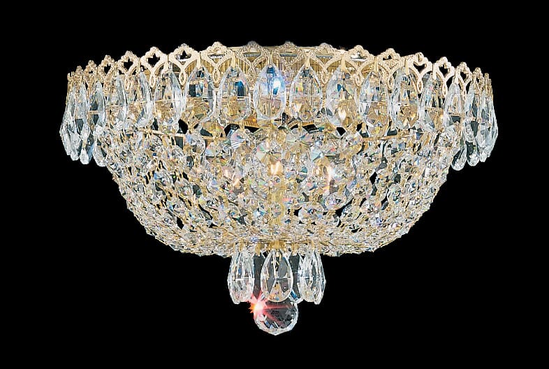 Camelot 3-Light Flush Mount Ceiling Light in Silver