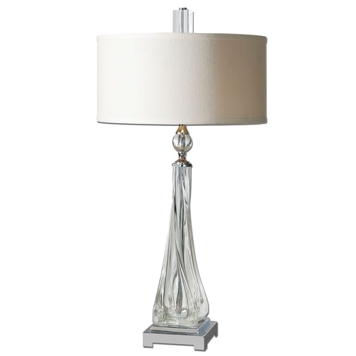 Uttermost Grancona Twisted Glass Table Lamp Uttermost Grancona Twisted Glass Table Lamp