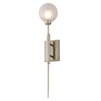 Corbett Tempest Wall Sconce in Satin Silver Leaf