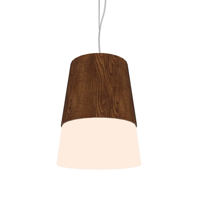Conical 1-Light Pendant in Imbuia Conical 1-Light Pendant in Imbuia