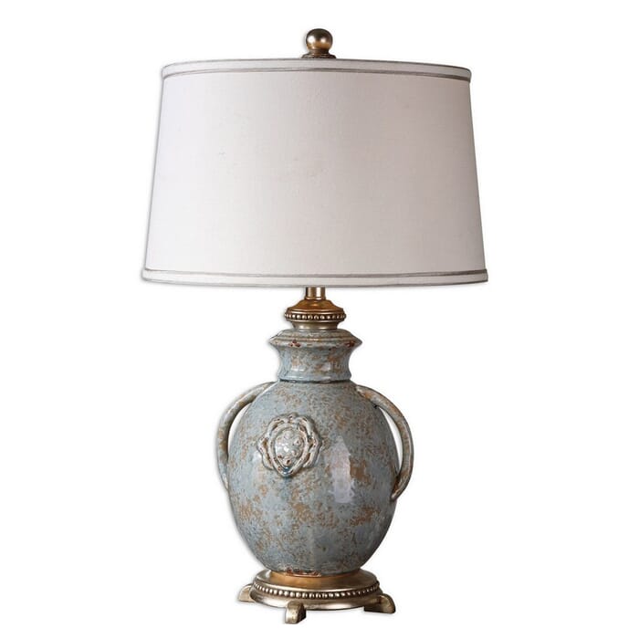 Uttermost Cancello 28.5" Table Lamp in Distressed Blue Uttermost Cancello 28.5" Table Lamp in Distressed Blue