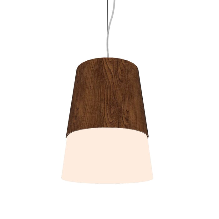 Conical LED Pendant in Imbuia Conical LED Pendant in Imbuia