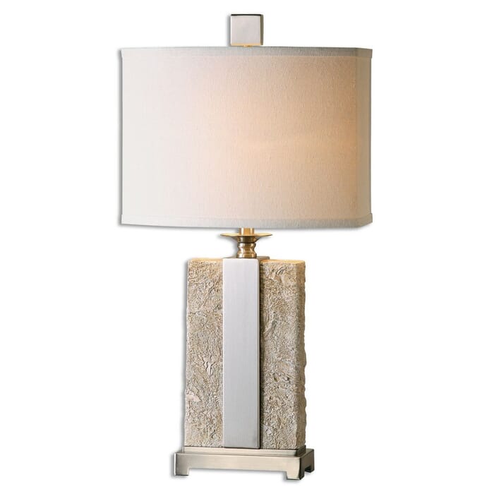 Uttermost Bonea 29" Table Lamp in Antique Stone Ivory Uttermost Bonea 29" Table Lamp in Antique Stone Ivory