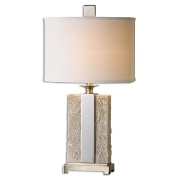 Uttermost Bonea 29" Table Lamp in Antique Stone Ivory