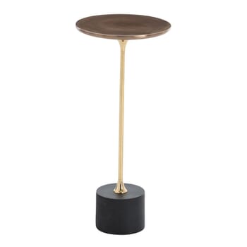 Arteriors Fitz 10" Accent Table in Antique Brass