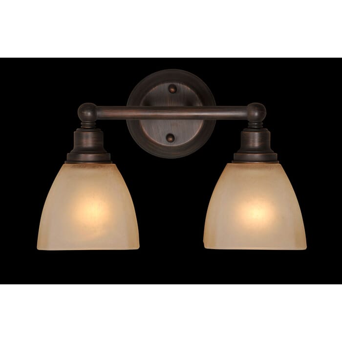Craftmade Bradley 2-Light 15" Bathroom Vanity Light in Bronze Craftmade Bradley 2-Light 15" Bathroom Vanity Light in Bronze