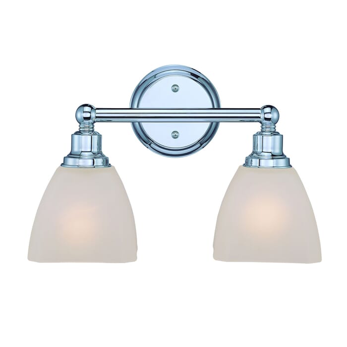 Craftmade Bradley 2-Light 15" Bathroom Vanity Light in Chrome Craftmade Bradley 2-Light 15" Bathroom Vanity Light in Chrome