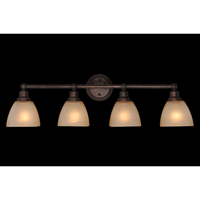 Craftmade Bradley 4-Light 33" Bathroom Vanity Light in Bronze Craftmade Bradley 4-Light 33" Bathroom Vanity Light in Bronze