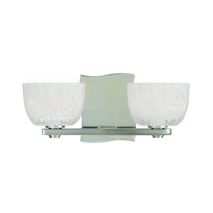 Hudson Valley Cove Neck 2-Light 12" Bathroom Vanity Light in Satin Nickel Hudson Valley Cove Neck 2-Light 12" Bathroom Vanity Light in Satin Nickel