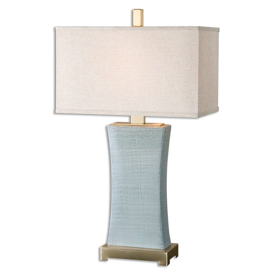 Uttermost Cantarana Table Lamp in Pale Blue Gray