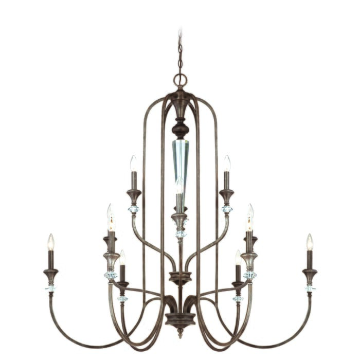 Craftmade Boulevard 12-Light Traditional Chandelier in Mocha Bronze Silver Wash Craftmade Boulevard 12-Light Traditional Chandelier in Mocha Bronze Silver Wash
