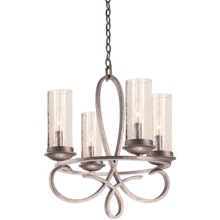 Kalco Grayson 4-Light Chandelier in Pearl Silver Kalco Grayson 4-Light Chandelier in Pearl Silver