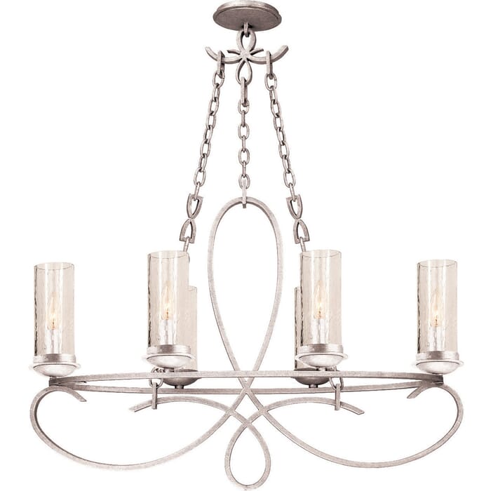 Kalco Grayson 6-Light Chandelier in Pearl Silver Kalco Grayson 6-Light Chandelier in Pearl Silver